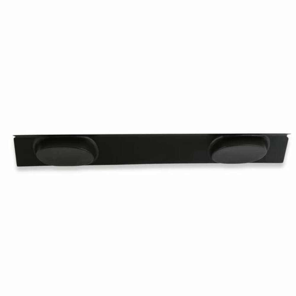1971-1973 Ford Mustang Coupe package tray with 6x9 speaker pods factory style black ABS plastic D1ZZ-6546656-SP Scott Drake
