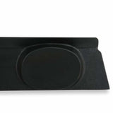 1971-1973 Ford Mustang Coupe package tray with 6x9 speaker pods factory style black ABS plastic D1ZZ-6546656-SP Scott Drake