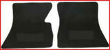 1971-1974 Chevrolet Blazer Carpet Floormats-Plain-Black-Pair EMF3000-3BLACK