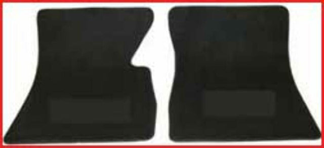 1971-1974 Chevrolet Blazer Carpet Floormats-Plain-Black-Pair EMF3000-3BLACK