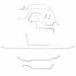 Complete Brake Line Kit for 1971-1972 Chevy C10 / GM C1500, , Power Brakes ABS 2WD long bed stainless steel