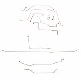 Complete Brake Line Kit for 1971-1972 Chevy C10 / GM C1500, , Power Brakes ABS 2WD long bed stainless steel