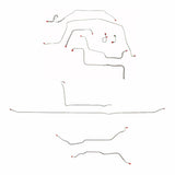 Complete Brake Line Kit for 1971-1972 Chevy C10 / GM C1500, , Power Brakes ABS 2WD long bed stainless steel