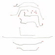 Complete Brake Line Kit for 1971-1972 Chevy C10 / GM C1500, , Standard Brakes ABS 2WD long bed stainless steel