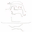 Complete Brake Line Kit for 1971-1972 Chevy C10 / GM C1500, , Standard Brakes ABS 2WD long bed stainless steel