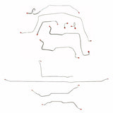 Complete Brake Line Kit for 1971-1972 Chevy C10 / GM C1500, , Standard Brakes ABS 2WD long bed stainless steel