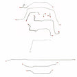 Complete Brake Line Kit for 1971-1972 Chevy C10 / GM C1500, , Standard Brakes ABS 2WD short bed stainless steel