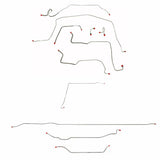 Complete Brake Line Kit for 1971-1972 Chevy C10 / GM C1500, , Standard Brakes ABS 2WD short bed stainless steel