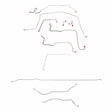 Complete Brake Line Kit for 1971-1972 Chevy C10 / GM C1500, , Standard Brakes ABS 2WD short bed stainless steel