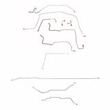 Complete Brake Line Kit for 1971-1972 Chevy C10 / GM C1500, , Standard Brakes ABS 2WD short bed stainless steel