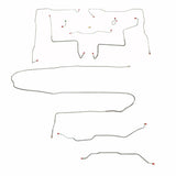 Complete Brake Line Kit for 1971-1972 Chevy K10 / GM K1500, , Power Brakes ABS 4WD short bed stainless steel