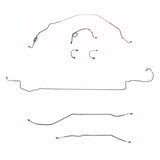 Complete Brake Line Kit for 1971-1973 Chevy Nova W/ Standard ; ABS drum brakes stainless steel