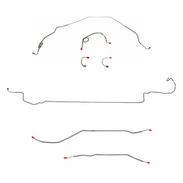 Complete Brake Line Kit for 1971-1973 Chevy Nova W/ Standard ; ABS drum brakes stainless steel