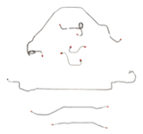 Complete Brake Line Kit for 1971-1973 Chevy Nova ABS disc brakes stainless steel