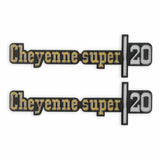 t Fits 1973-1976 C/K Series Pickup; C/K Fender Badge Pair-Cheyenne Super 20 04-542 Brothers Trucks