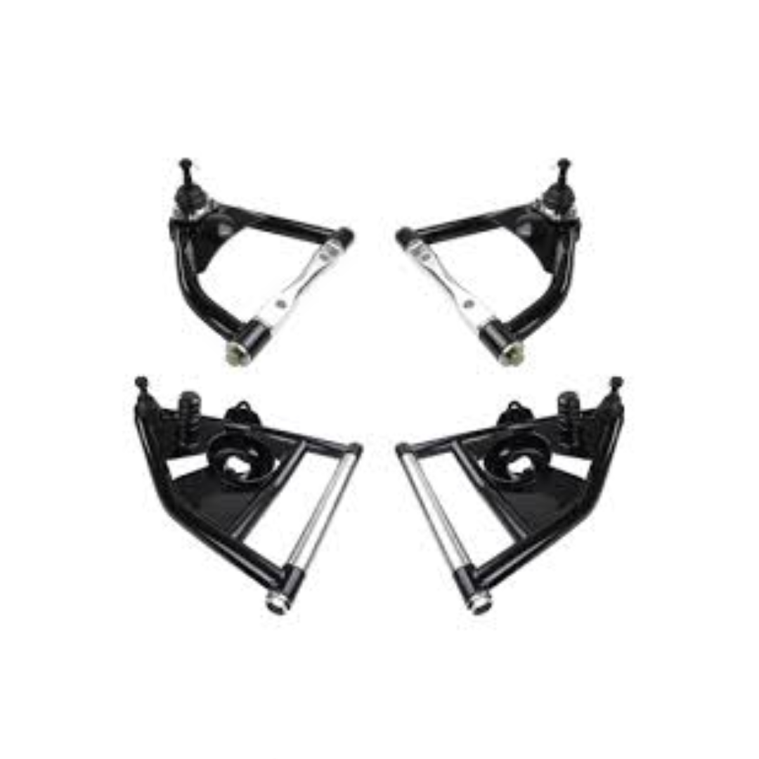 Fits 1973-1987 Chevrolet C10 2WD Tubular Upper & Lower Control Arms for 1973-1987 Chevy C10 steel black fits-1973-1987-chevrolet-c10-2wd-tubular-upper-lower-control-arms-lcauca7387