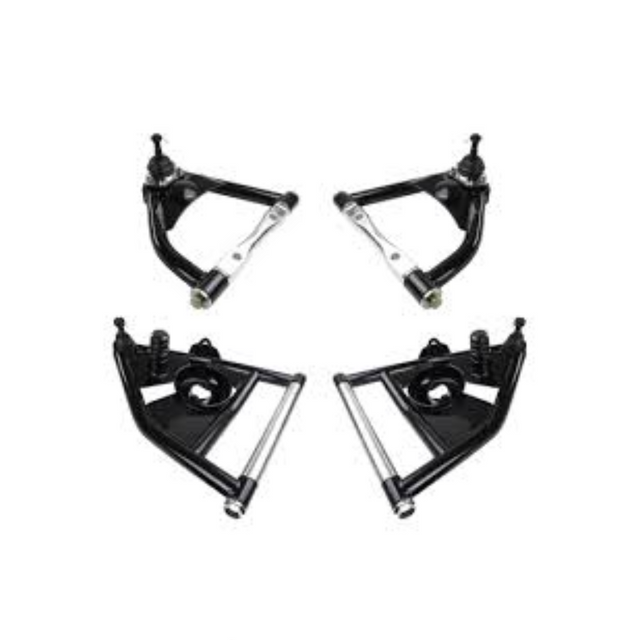Fits 1973-1987 Chevrolet C10 2WD Tubular Upper & Lower Control Arms for 1973-1987 Chevy C10 steel black fits-1973-1987-chevrolet-c10-2wd-tubular-upper-lower-control-arms-lcauca7387