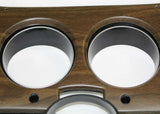 1975-1977 Chevrolet C10; Instrument Bezel-With A/C-Silver/Woodgrain INST781