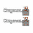 1975-1980 C/K Series Pickup; C/K Fender Badge Pair - Cheyenne 10 04-539
