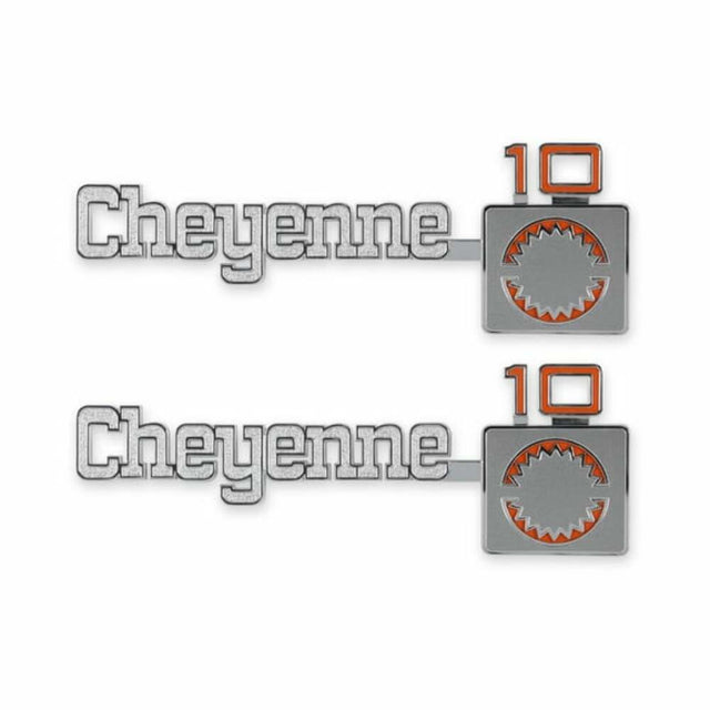 1975-1980 C/K Series Pickup; C/K Fender Badge Pair - Cheyenne 10 04-539