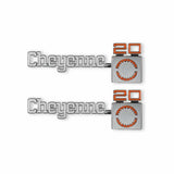 1975-1980 C/K Series Pickup; C/K Fender Badge Pair - Cheyenne 20 04-540