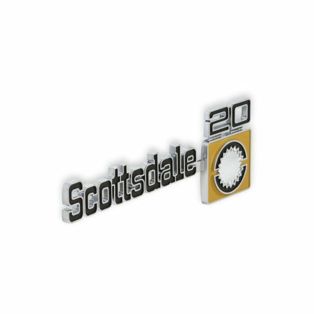 1975-1980 C/K Series Trucks; C/K Fender Badge Pair - Scottsdale 20 04-556