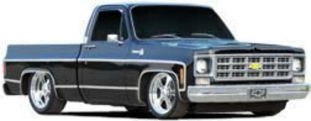 t Fits 1978-1980 Chevrolet C10; Lower Front Bedside Molding - Shortbed MFBS94R Brothers Trucks