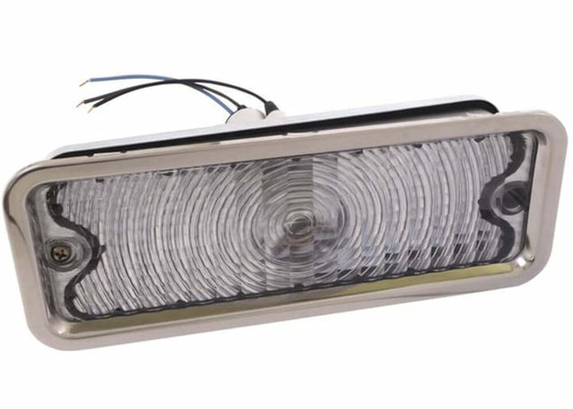 t Fits 1978-80 C10 Parking Lamp Assemblies-Clear-Deluxe With Trim PLA80DC-LH Brothers Trucks
