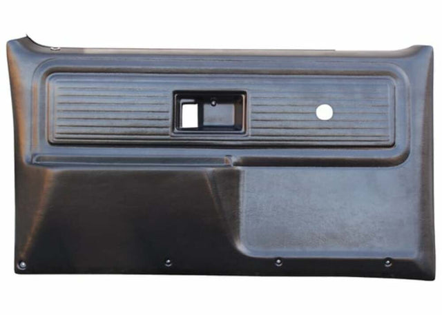1978-80 C10 Replacement Door Panels-Front-Non Power-Black-Pair FP80FNNBLACK