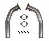 Hooker Fits 1979-1981 Chevrolet Camaro; BlackHeart Adapter Pipe - 70701319-RHKR for 1979-1981 Chevy Firebird black stainless steel long tube