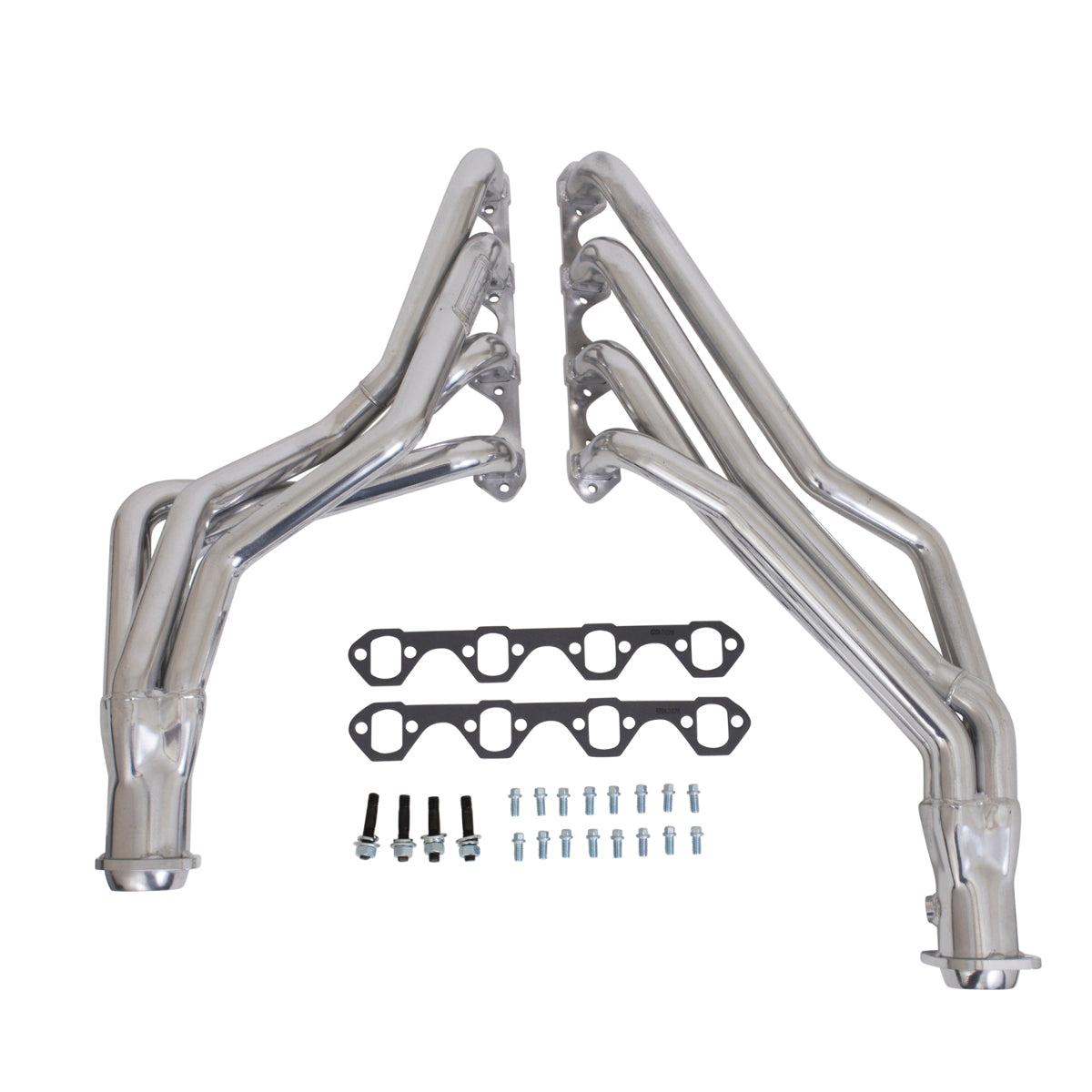 t Fits 1979-1993 Mustang 5.0 1-5/8 Long Tube Headers Automatic-Silver-15310 BBK Performance