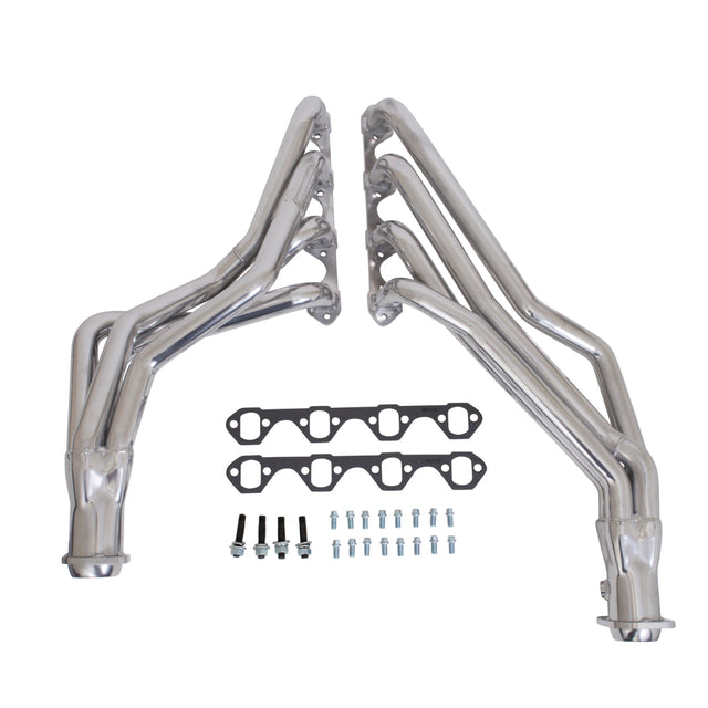 t Fits 1979-1993 Mustang 5.0 1-5/8 Long Tube Headers Automatic-Silver-15310 BBK Performance