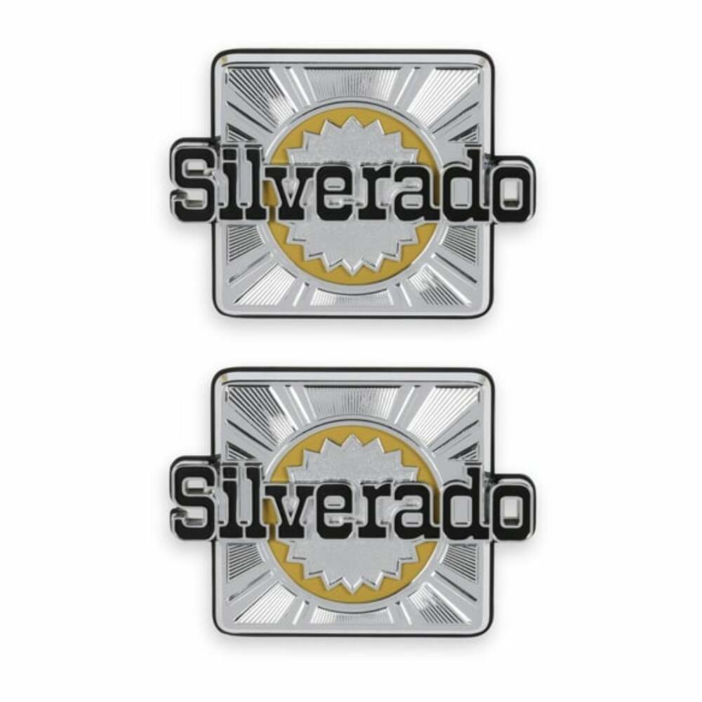 t Fits 1980-1988 Blazer; K5 Rear Side Emblem Pair - Silverado 04-549 Brothers Trucks