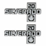 t Fits 1981-1988 C/K Series Trucks; C/K Fender Badge Pair - Silverado 20 04-553 Brothers Trucks