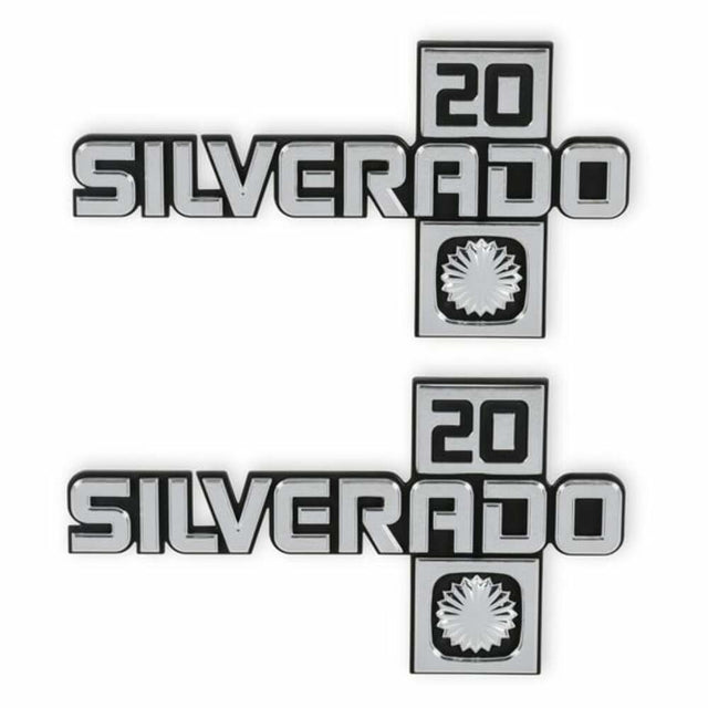 t Fits 1981-1988 C/K Series Trucks; C/K Fender Badge Pair - Silverado 20 04-553 Brothers Trucks