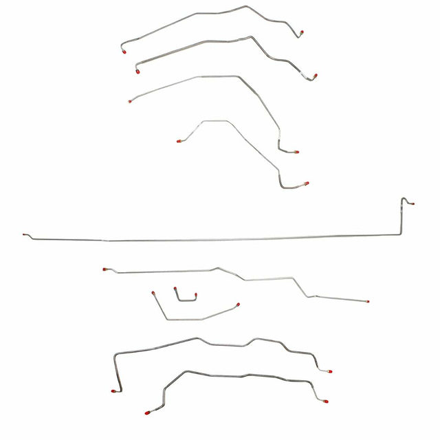 Complete Brake Line Kit for 1981-1983 Chevy K3500, , Crew Cab w/ , Dually Axle No ABS long bed stainless steel
