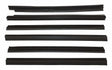 1984-1996 Jeep Cherokee Window Glass Weatherstrip Kit Jeep Cherokee XJ 4 Door 55235404MK black