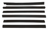1984-1996 Jeep Cherokee Window Glass Weatherstrip Kit Jeep Cherokee XJ 4 Door 55235404MK black