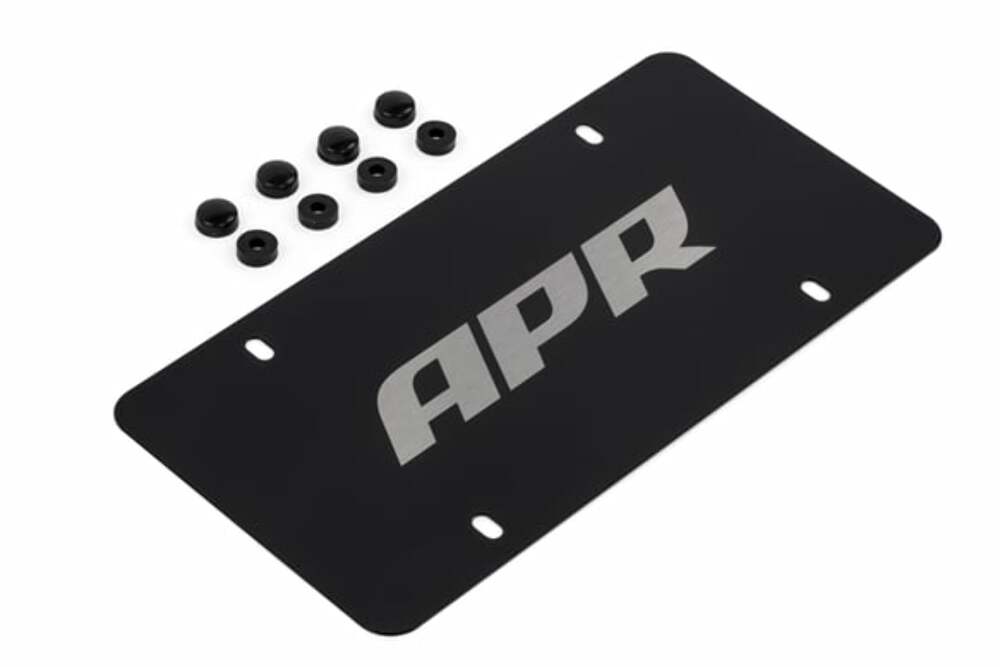Fits 1985-2024 911 Porsche License Plate - Silver on Black for Audi and VW aluminum stainless steel