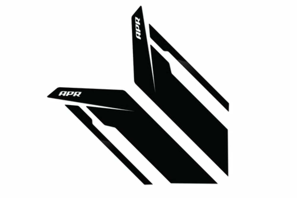 Fits 1985-2024 911 Porsche Sideburns - Black / Black Stripe for Audi and VW