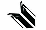 Fits 1985-2024 911 Porsche Sideburns - Black / Black Stripe for Audi and VW
