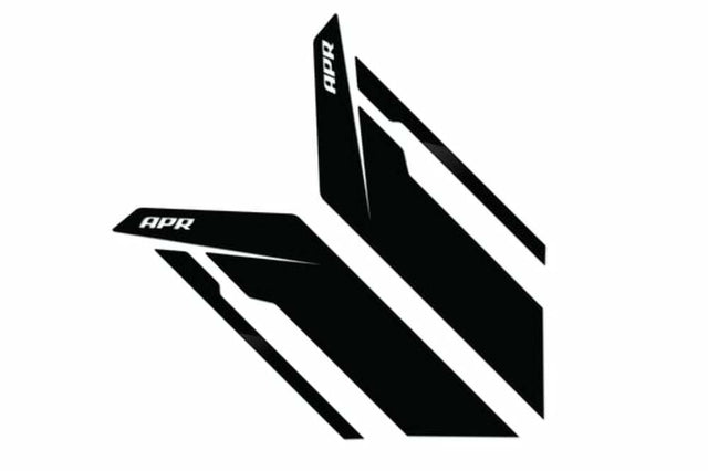 Fits 1985-2024 911 Porsche Sideburns - Black / Black Stripe for Audi and VW