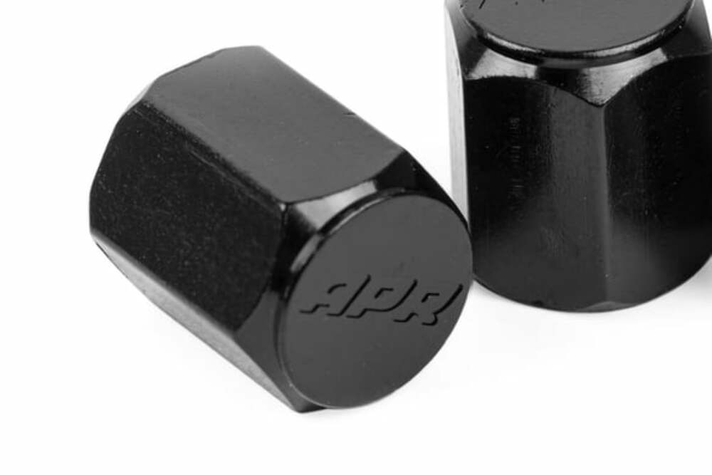 Fits 1985-2024 911 Porsche Valve Stem Caps - Black for Audi and VW aluminum black
