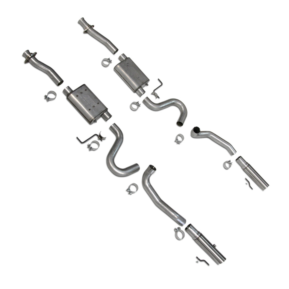 Fits 1986-04 Mustang GT LX Cobra Varitune Full Cat Back Exhaust w/ S/S Tips-3001 for 1986-1904 Mustang