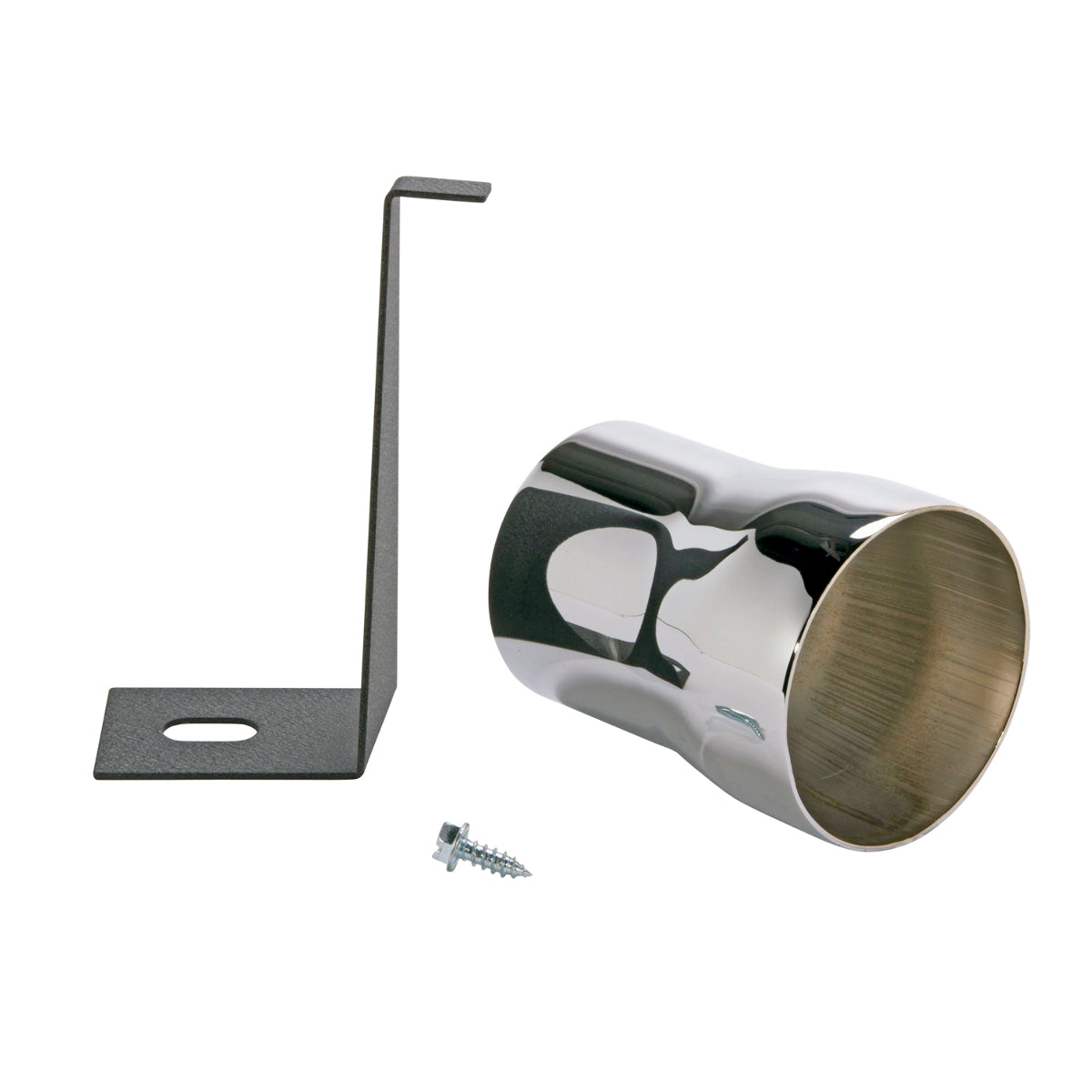 Fits 1986-1988 Mustang Cold Air Intake Adapter For Non Mass Air Cars-Chrome-1558