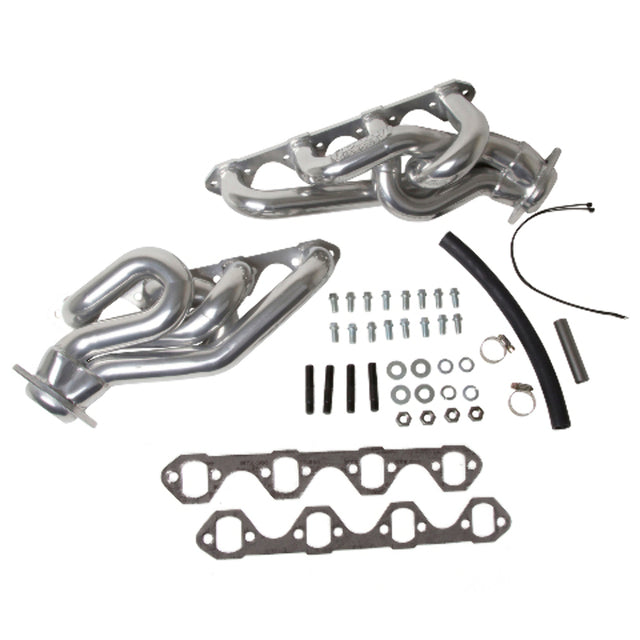 Fits 1986-1993 Mustang 5.0 1-5/8 Shorty Equal Length Headers-Silver-15120 ceramic coated polished