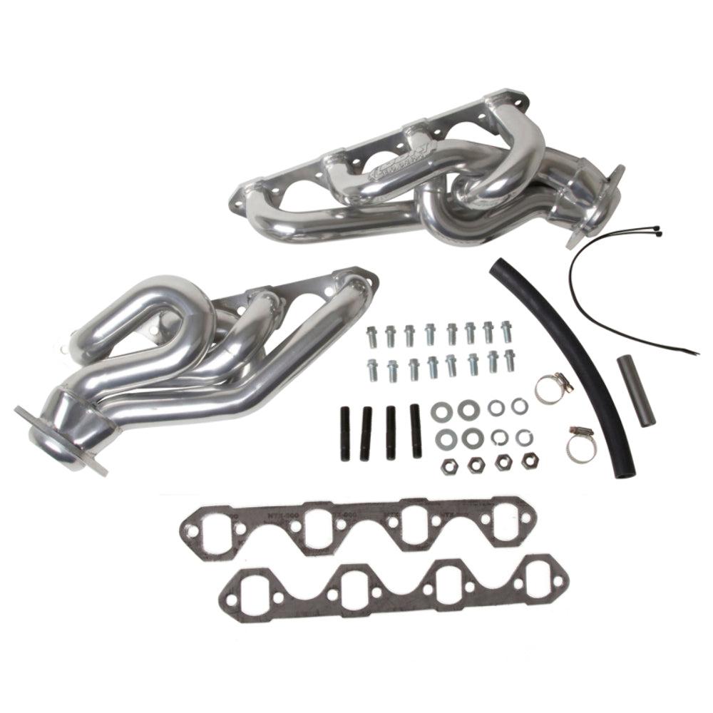 Fits 1986-1993 Mustang 5.0 1-5/8 Shorty Equal Length Headers-Silver-15120 ceramic coated polished