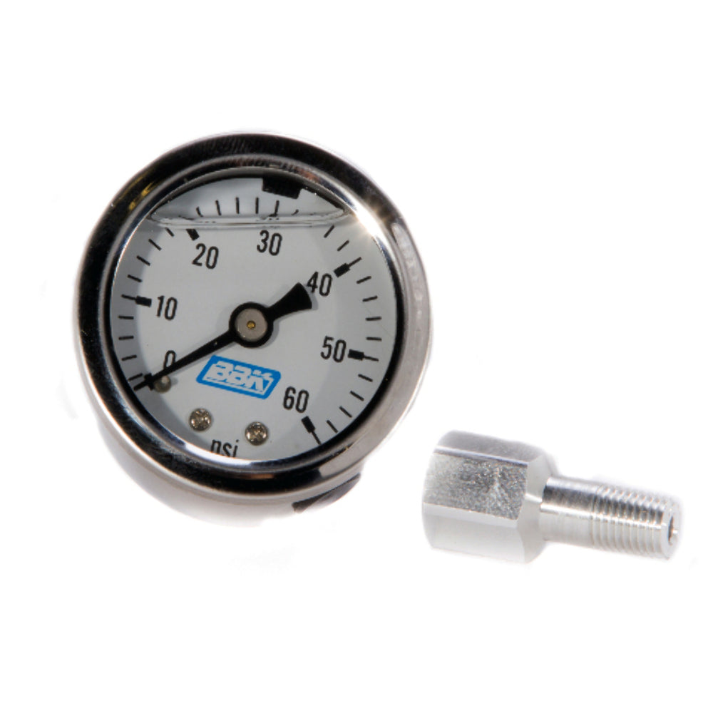 Fits 1986-1993 Mustang 5.0 Fuel Efi Pressure Gauge And Adapter 0-60 Psi-1617