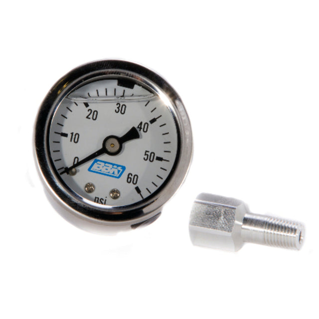 Fits 1986-1993 Mustang 5.0 Fuel Efi Pressure Gauge And Adapter 0-60 Psi-1617