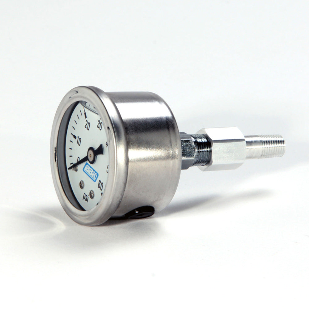 Fits 1986-1993 Mustang 5.0 Fuel Efi Pressure Gauge And Adapter 0-60 Psi-1617